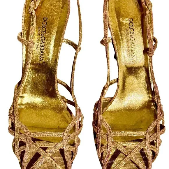 Dolce & Gabbana | Sparkle Strappy Sandal - Picture 3 of 5